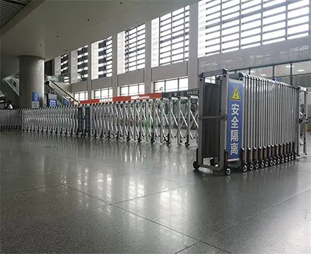 QiGong-Queue-safety-pedestrian-retractable-slide-barrier.webp