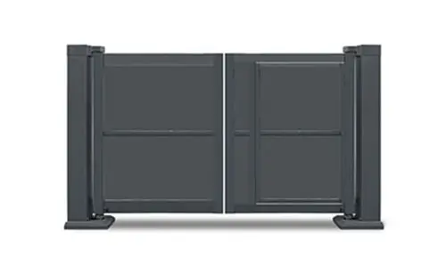 Aluminum Alloy Panel Folding Gate - qgslidinggate.com