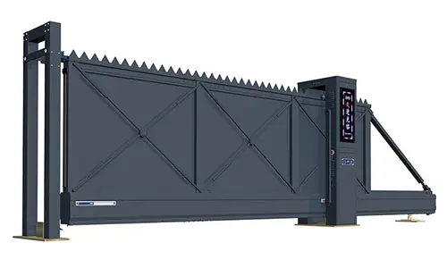 Integrated Access Control Cantilever Sliding Gate - qgslidinggate.com